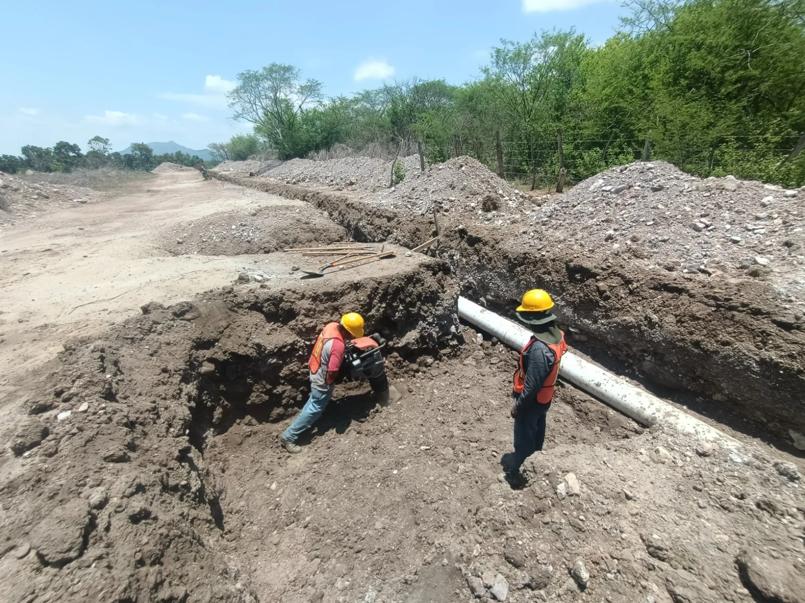 Laterales derechos entubados — Zona de riego Villa Unión II — vista 6
